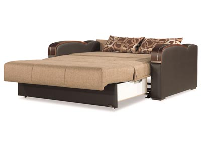 Sleep Plus Brown Polyester Love Seat Sleeper,Ottomanson (Previously Casamode)